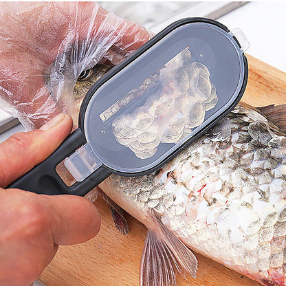1Pcs Practical Fish Scale Remover Plastic Descaler Cleaning Scraper Kitchen Fruit Vegetable Peeler Useful Scraper Accessories - HD Wireless Product #1