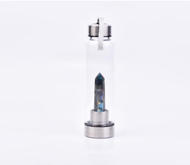 Natural hexagonal crystal column energy glass creative water cup spa tea cup water cup crystal column magic wand 241685583104