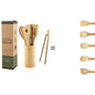 Bamboo Spatula Set with Square Holder Eco-Friendly with Ergonomic Handle Kitchen Utensil