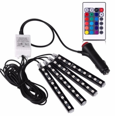 Automotive atmosphere One to four lights Remote 4x9 LED atmosphere lamp Indoor foot lamp 2423722995590 c96aacbc 1538 4376 ad8