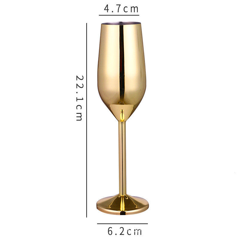 Stainless steel champagne glass and red wine cup 242414708674