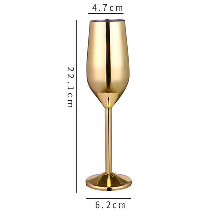 Stainless steel champagne glass and red wine cup 242414708674