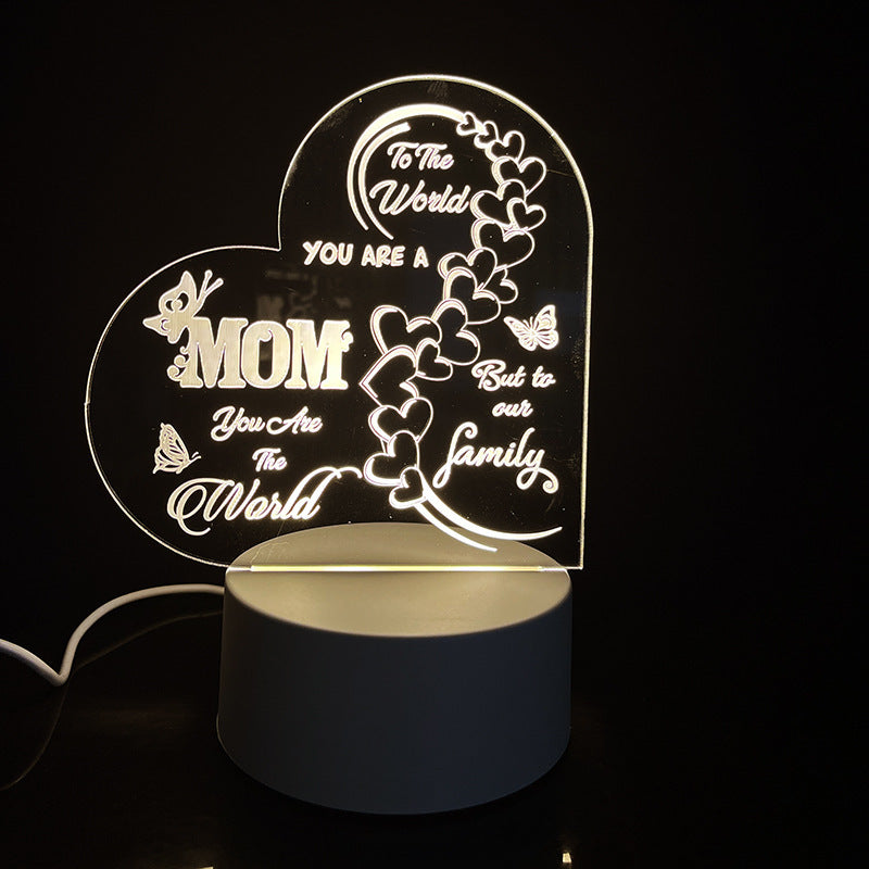 Creative 3D Night Heart Shaped Blessing Language USB Small Table Lamp 242f59ed 50ea 4b24 8093 7e436fdc3dc8