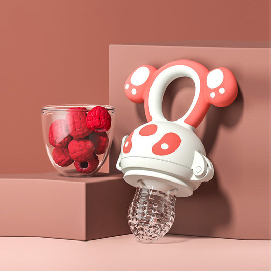 Teething Feeder Bag Fruit Supplement Device Baby Teether Stick Silicone 2430c9bc ea37 4009 9279 09ddf76d0217