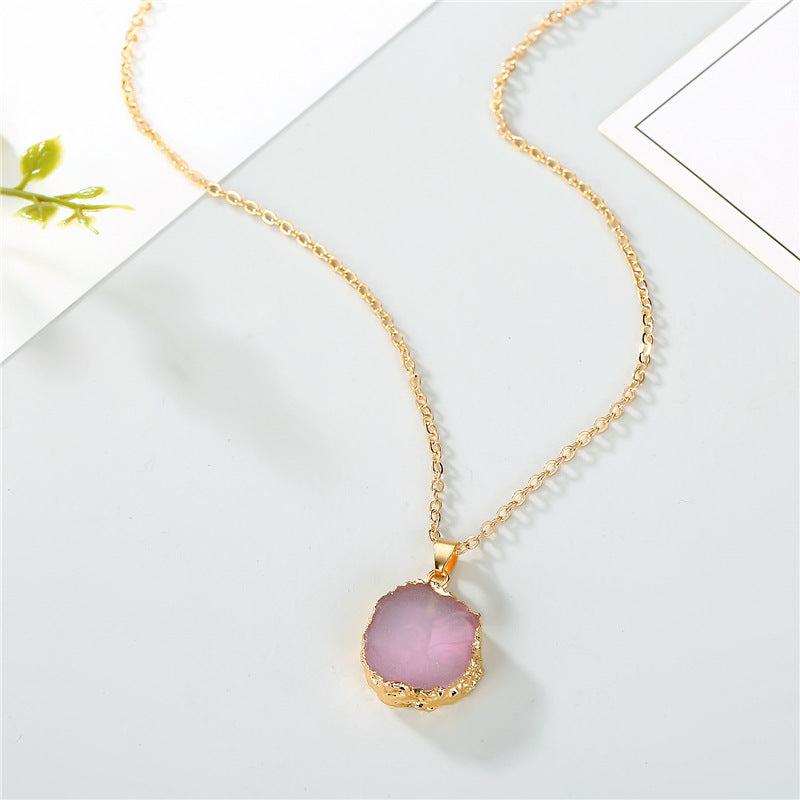Sunflower resin necklace 243174491172