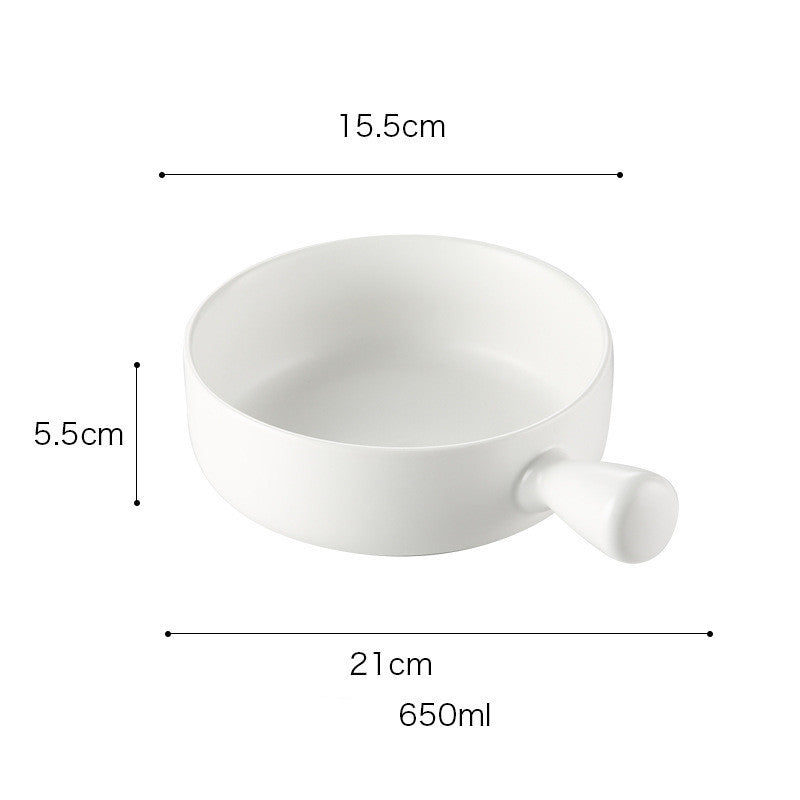 Special ceramic plate for oven with handle 2434573952273