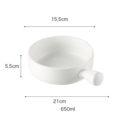 Special ceramic plate for oven with handle 2434573952273