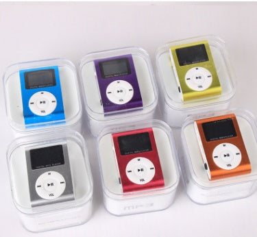 Metal clip mp3 card player cute mini sports iron clip MP3 24396954296
