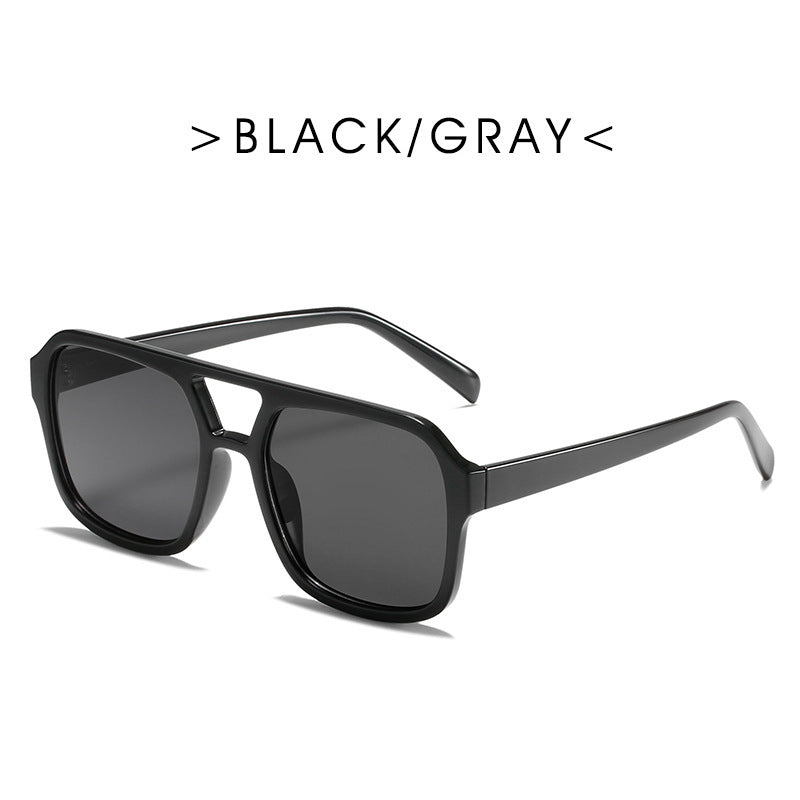 Square Double Beam Sunglasses Men And Women Retro Personality 243da851 8104 4d97 b8d0 26afc90ccbf9