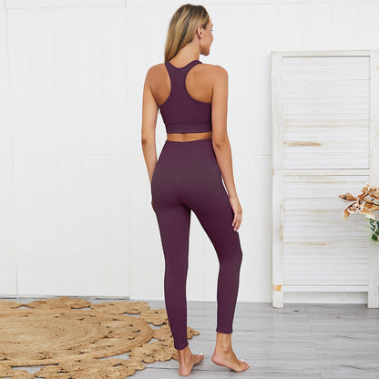 Women's Seamless Knitted Hip Lifting Yoga Suit 2441754723700