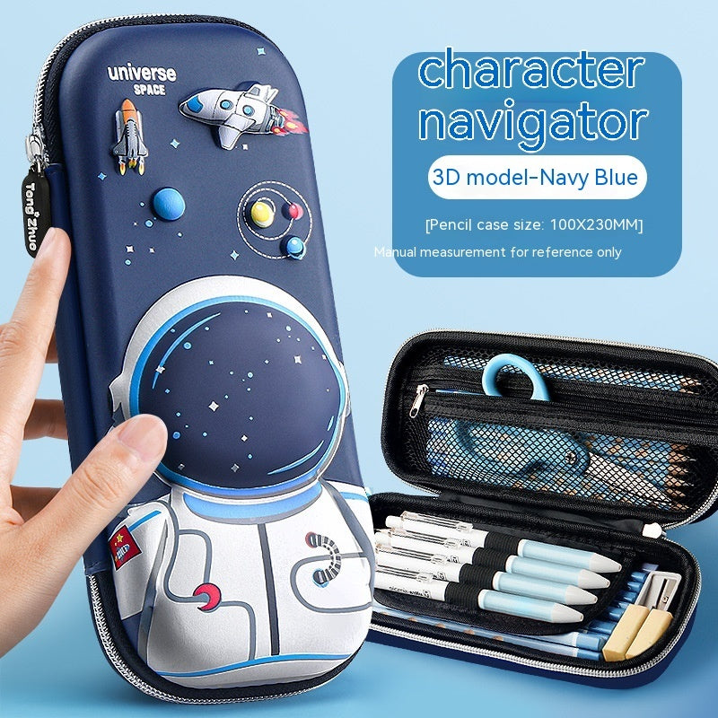 Three-dimensional Pencil Case Primary School Kindergarten Cartoon Large Capacity Pencil Case Pencil Box - 图片 13