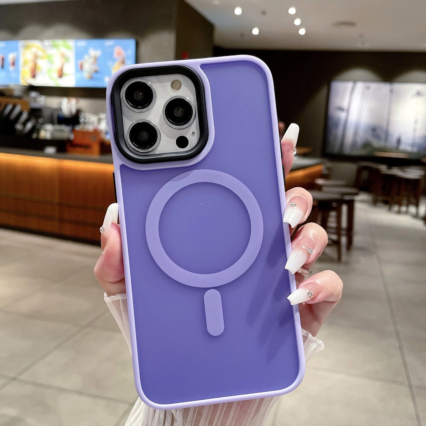 Soft Color Magnetic Phone Case Frosted Feel Protective Shell 24481d28 9d67 4986 90be b5f68e9d3e1b
