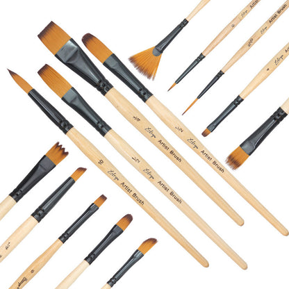 Cross-border Supply South Korea Yellow Nylon Hair Watercolor Gouache Acrylic Painting Strokes Bag Set 244d595f e37a 4de2 8bfe