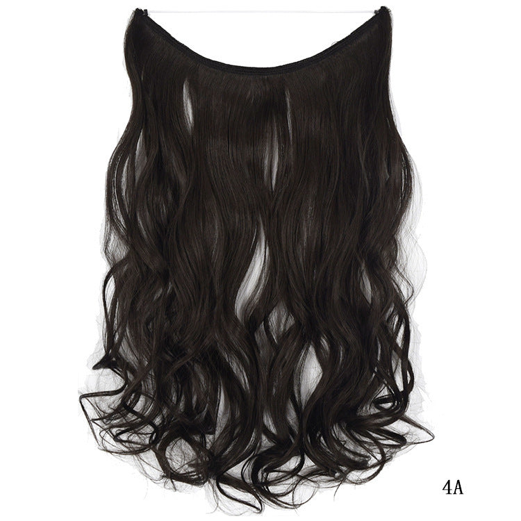 22 inches Invisible Wire No Clips in Hair Extensions Secret Fish Line Hairpieces Silky Straight Synthetic - HD Wireless Product #10