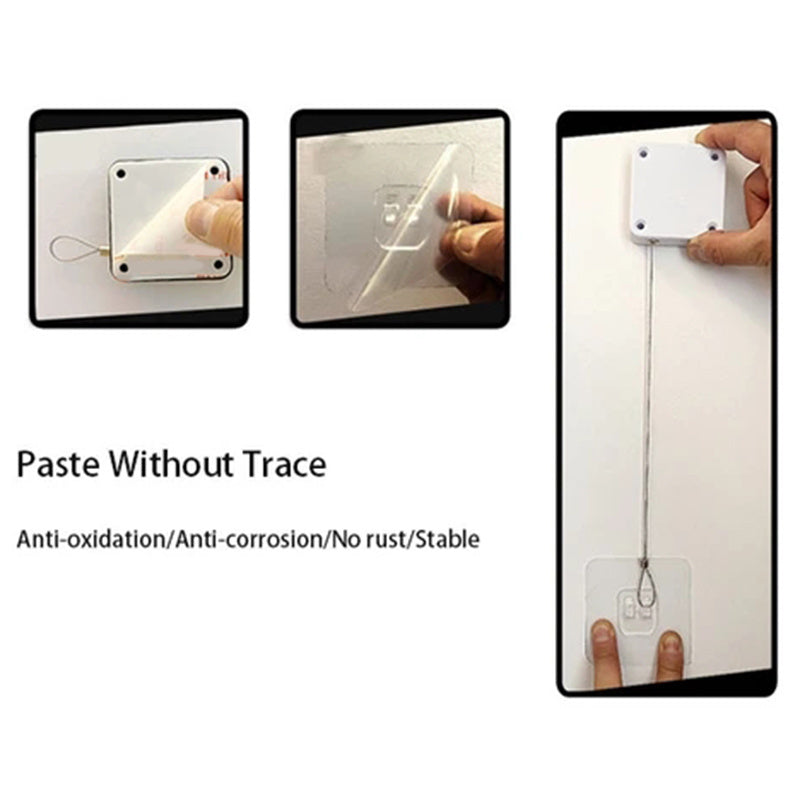 Automatic Door Closer Punch-Free Soft Close Door Closers For Sliding Door Glass Door 500g-1000g Tension Closing Device 246413