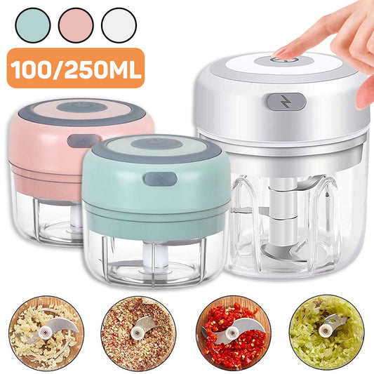Mini Electric Garlic Chopper USB Charging Ginger Masher Machine Sturdy Durable Chili Vegetable Crusher Kitchen Tool 246e6634 