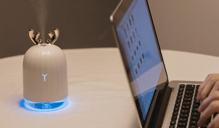 Mini Humidifier Portable USB Charging Quite Deer Shape 2482984713429