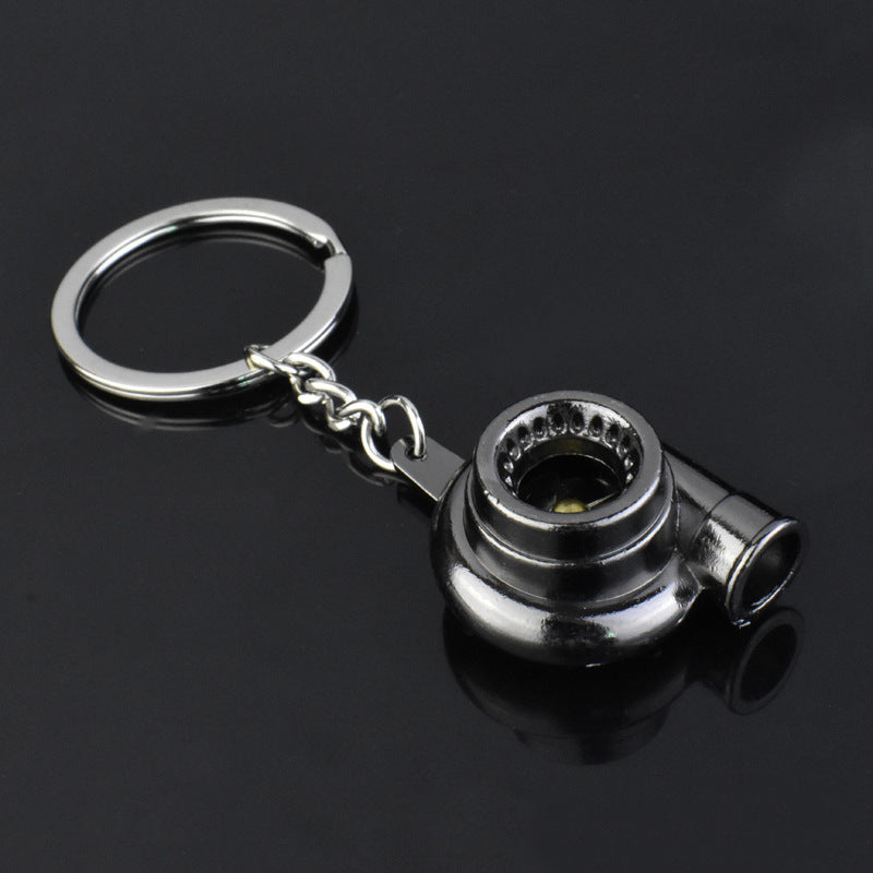 Creative Car Modification Turbocharger Engine Metal Keychain 2487897039884