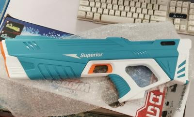 Summer Full Automatic Electric Water Gun Toy Induction Water Absorbing High-Tech Burst Water Gun Beach Outdoor Water Fight To