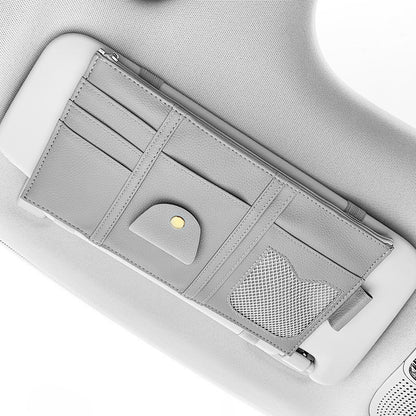 Car Sun Visor Organizer Storage Holder Full Leather Wrap 2494500531213 dfd4e44d c861 4d47 9632 0361993a69f0