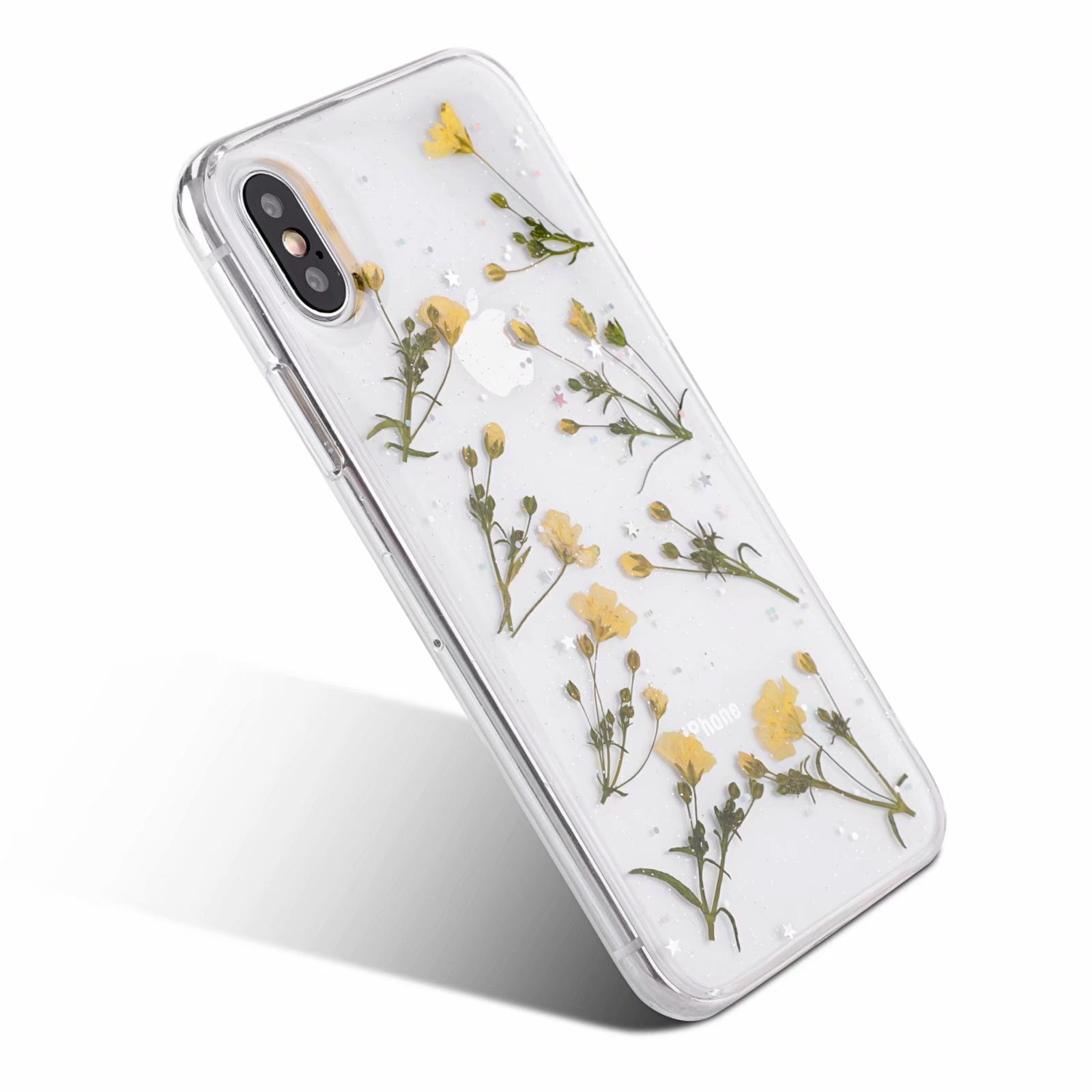 Small floral real flower anti-drop transparent protective cover 2499560821440
