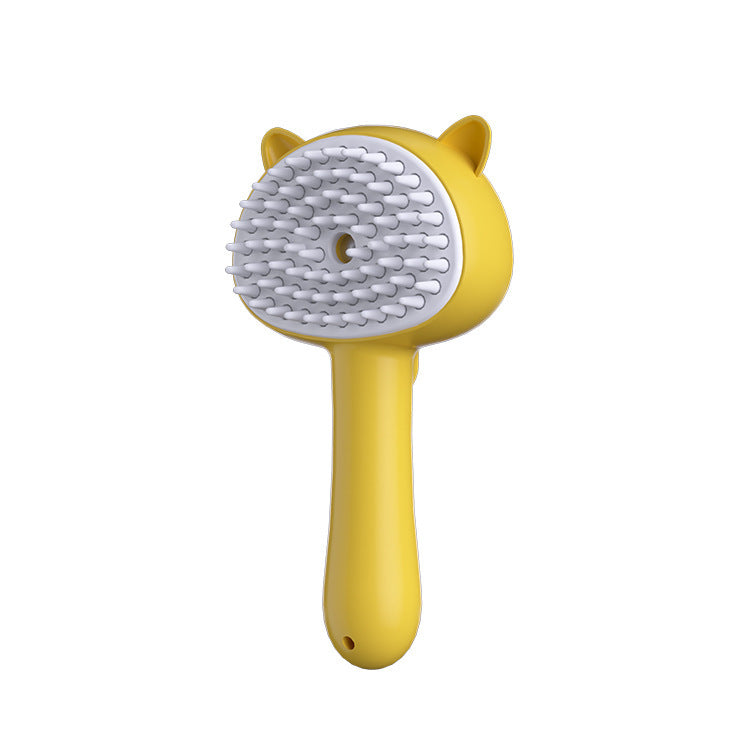 Hair Cleaning Brush With Mist Multifunctional Cat Grooming Brush Rechargeable Self Cleaning Slicker Brush For Pets Dogs & Cat