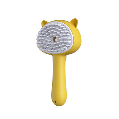 Hair Cleaning Brush With Mist Multifunctional Cat Grooming Brush Rechargeable Self Cleaning Slicker Brush For Pets Dogs & Cat