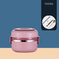 304 Stainless Steel Insulated Barrel Multi-layer Lunch Box - HD Wireless Product #8