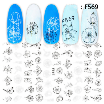 Japanese Three-dimensional 5D Embossed Nail Stickers 24c55d5b 61cf 4ef5 a6d6 34c5e95fbecf