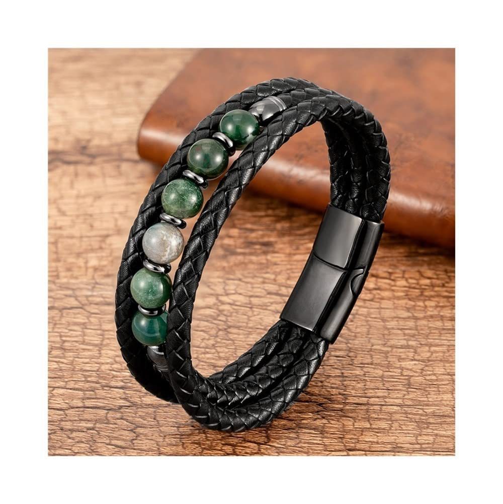 New Men's Three-layer Leather Bracelet 24c8be19 090d 4e08 9255 506d4f507b82