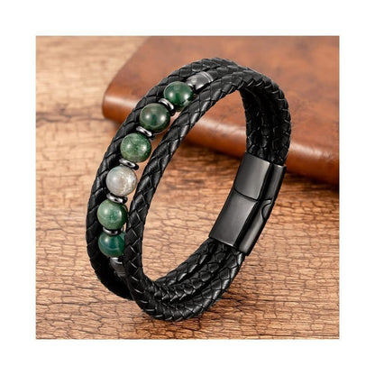 New Men's Three-layer Leather Bracelet 24c8be19 090d 4e08 9255 506d4f507b82