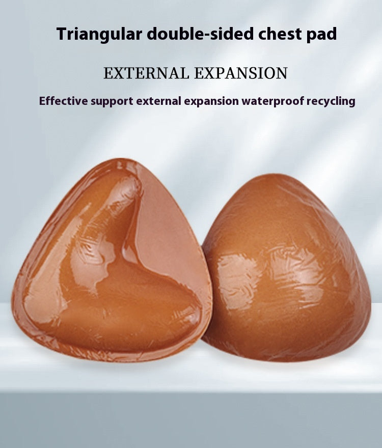 Double Sided Adhesive Sticky Bra Inserts Push Up Thick Sponge Breast Lift Pads Women Swimsuit Bikini Cup Enhancer