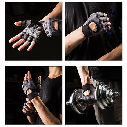 Half finger gloves sports fitness gloves outdoor riding non-slip wear gloves 2506531328576