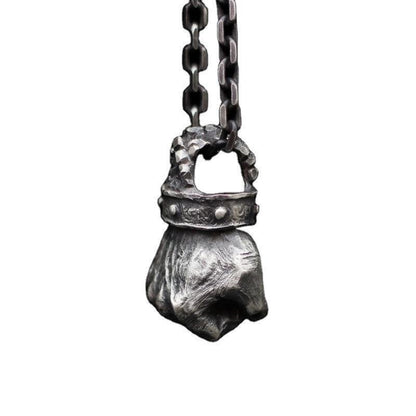 Sterling Silver Brass Vintage Skull Necklace 2507c7c0 ca87 4650 91fc b7314a7d73d1