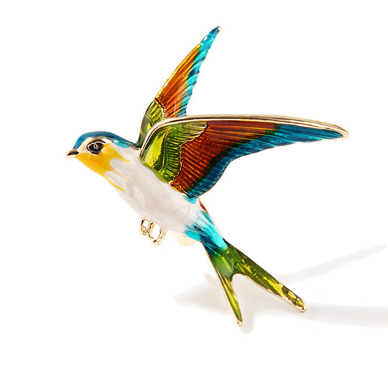 Alloy Diamond Color Swallow Brooch 2511625687008