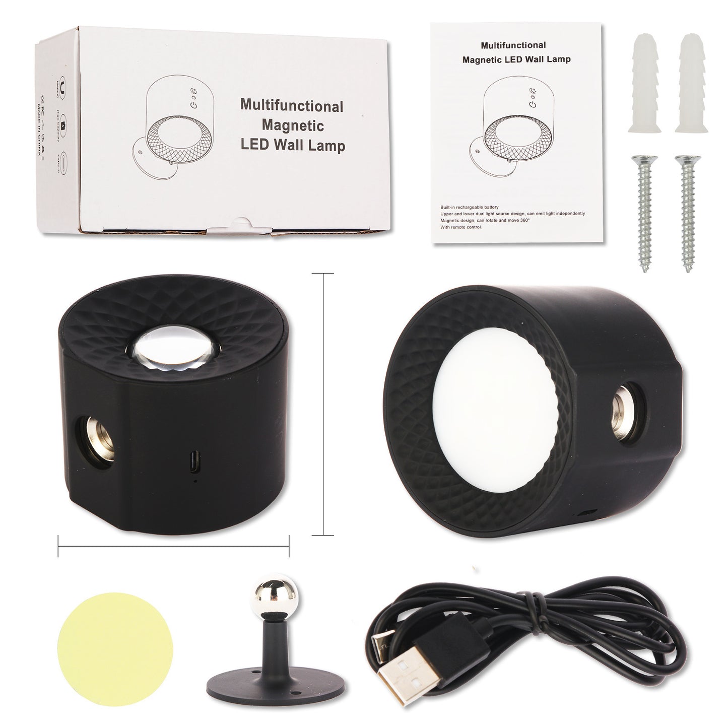 Double-headed Magnetic Wall Bedroom Eye Protection Bedside Corridor Small Night Lamp 251244f5 5a2e 43c1 95d5 2a773221b369