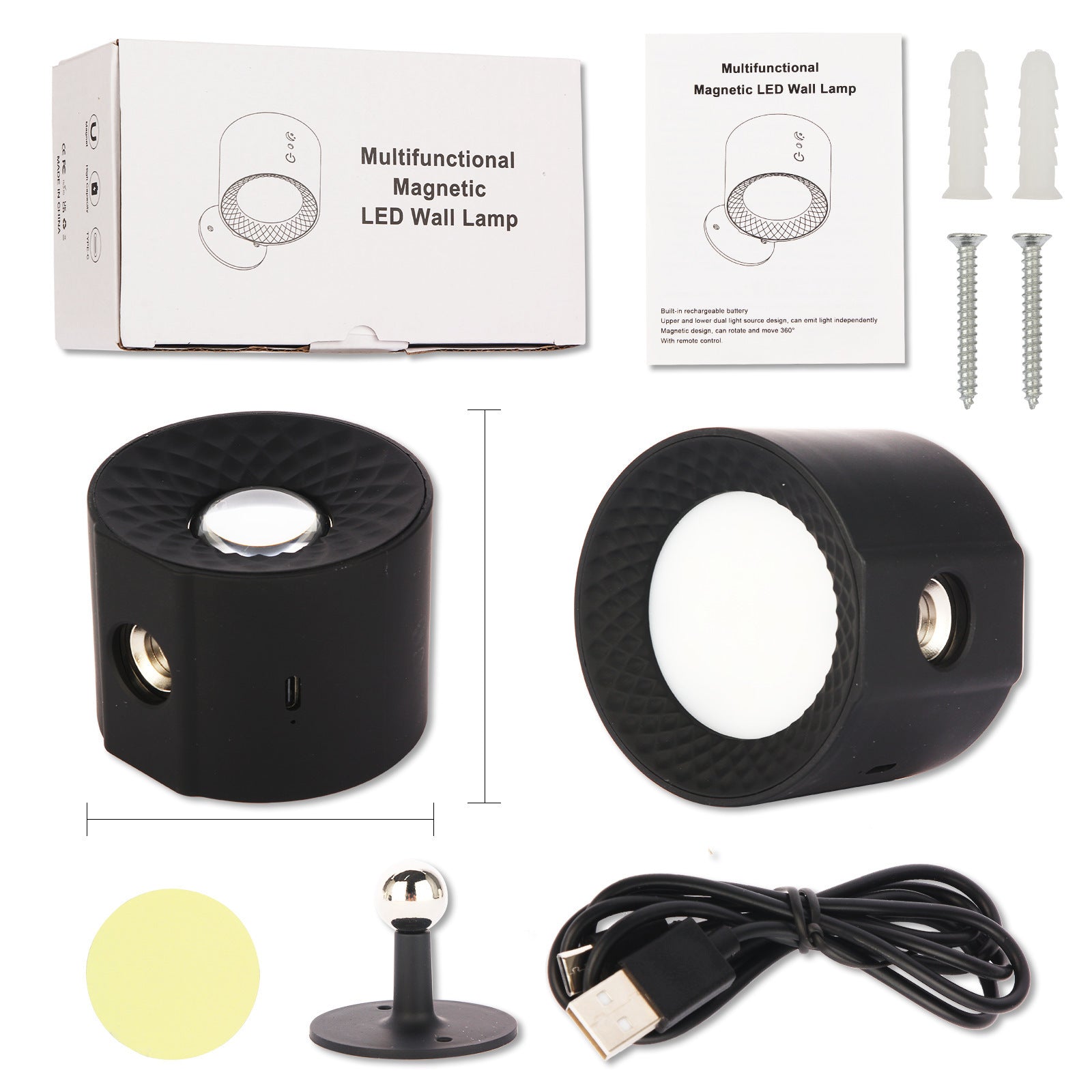 Double-headed Magnetic Wall Bedroom Eye Protection Bedside Corridor Small Night Lamp 251244f5 5a2e 43c1 95d5 2a773221b369