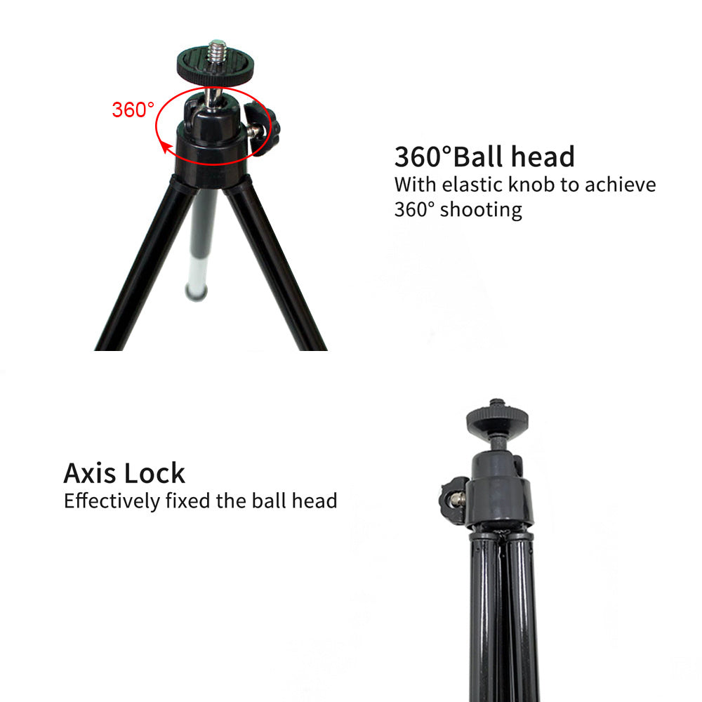 Compatible WithApple, Compatible WithApple , Universal Mini Flexible Tripod Stand ForCanonNikon Digital Cameras Camcorder - 图片 5