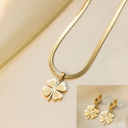 Stainless Steel Necklace Earrings Women's Jewelry Suit 251d7e55 05dc 481f 9b6b 8ebac79ed158