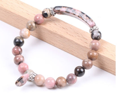 Red stone bracelet love pendant 25204351183932