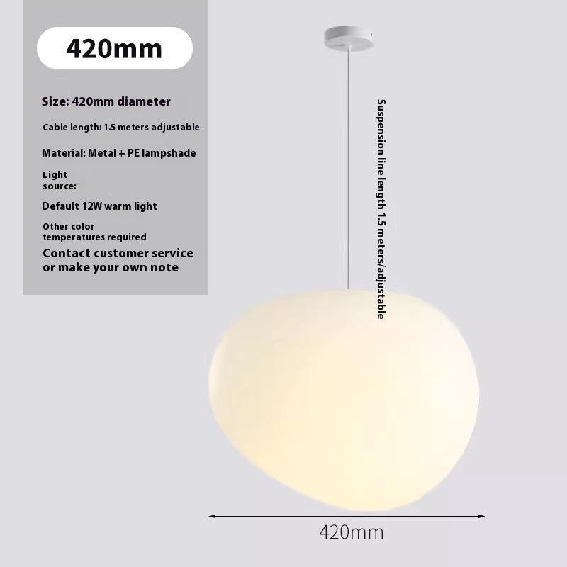 Simple Milky White Pebble Chandelier Restaurant Window Shop Light 25205863 94bb 45b0 94b0 29c46aab7d87 trans