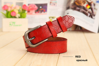 Women's hollow leather belt 2526607816341