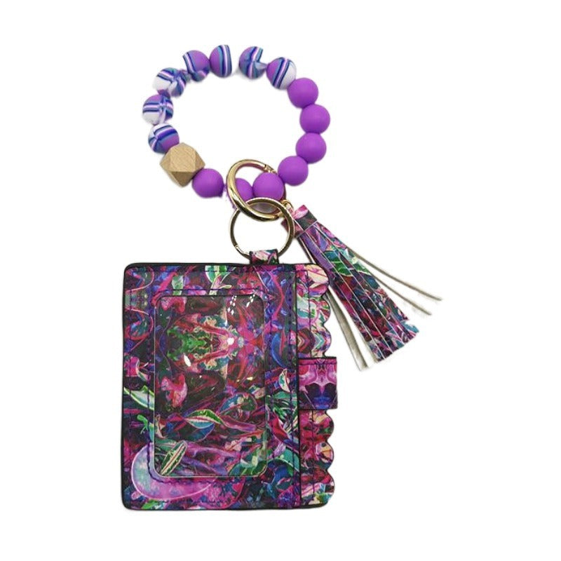 Silicone Beads Bracelet Key Chain Leopard Print 252c5703 f7d3 4b74 b82c c81cc61d5e98