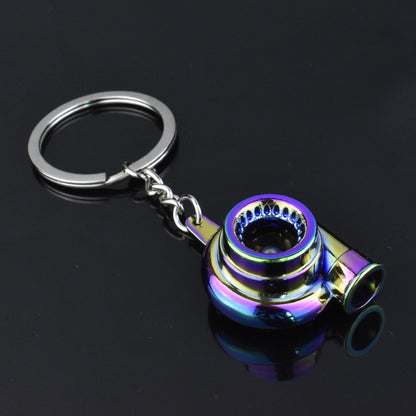 Creative Car Modification Turbocharger Engine Metal Keychain 2531428110953