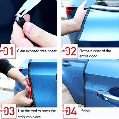 Universal Built-in Steel Disc Car Anti Collision Strip Auto Door Edge Scratch Protecter Bumper Strip 2535422835310