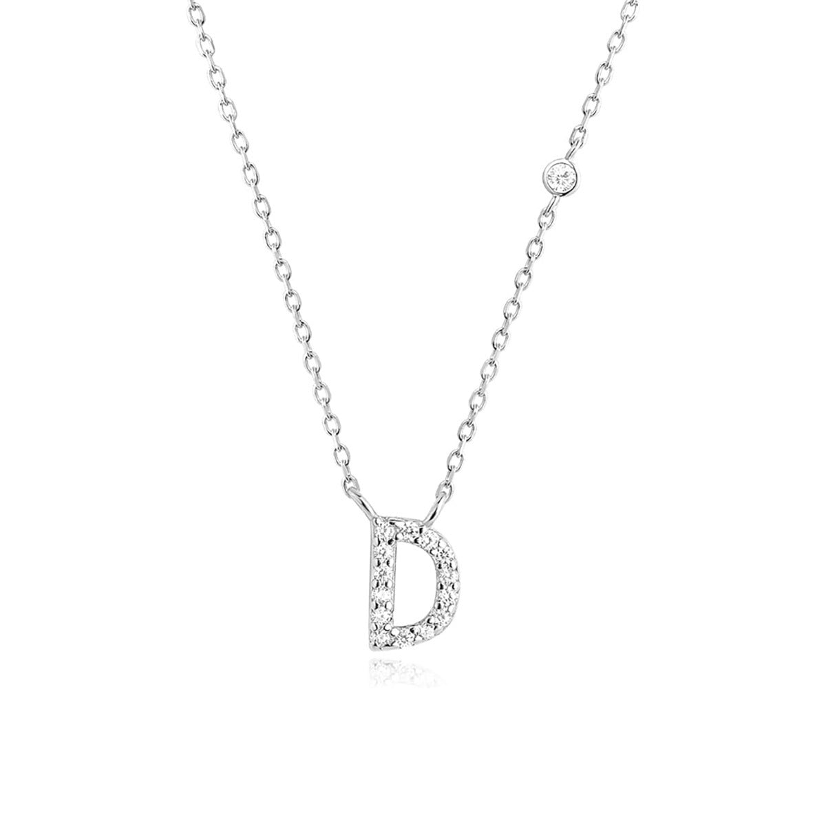 Fashion Jewelry Luxury Gold Color A-Z 26 Letters Necklace CZ Pendant For Women Cute Initials Name Necklace Fashion Party Wedd