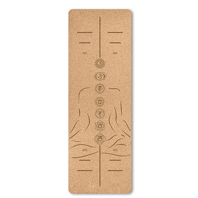 Portable Cork Yoga Non-Slip Exercise Mat Composite Environmentally Friendly TPE 2540171571657