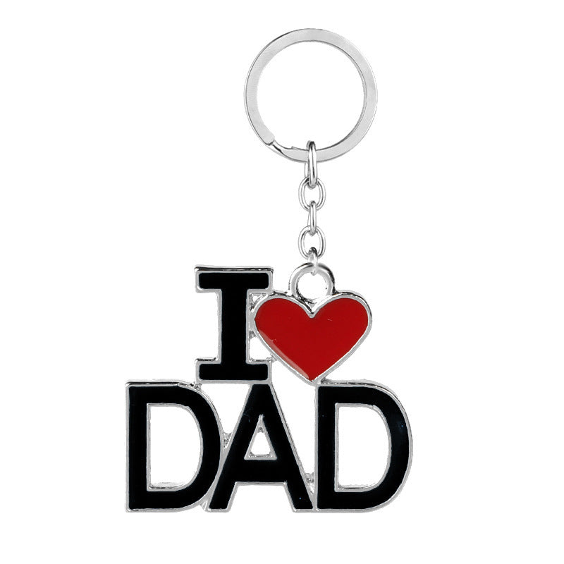 Creative Letters I LOVE YOU MOM DAD Keychain Pendant 2540ac69 84bb 4f64 924a d84dacaee597