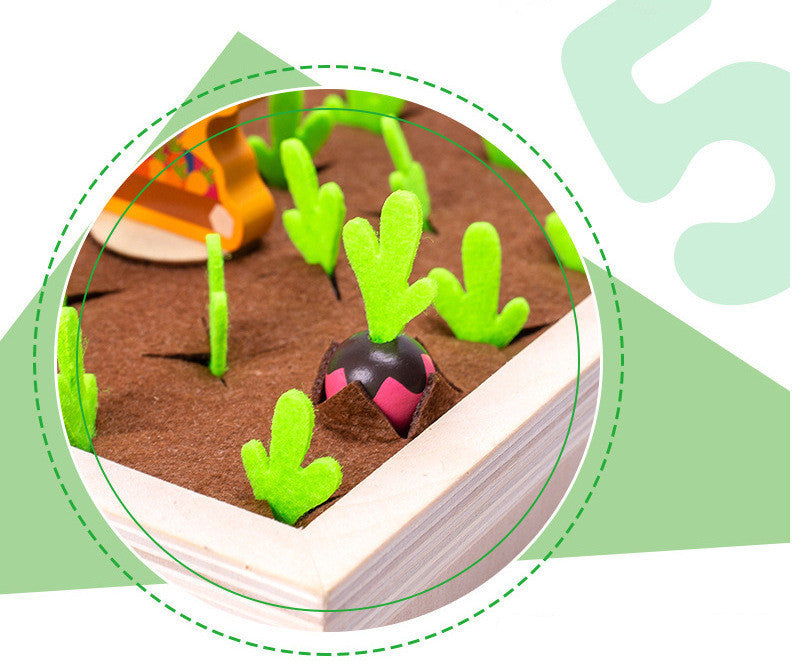 Wooden Toys New Vegetable Memory Game Radish Size Matching 2544235380880