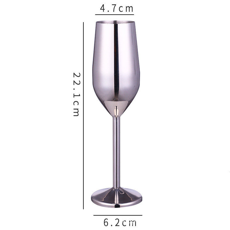 Stainless steel champagne glass and red wine cup 2548420463733